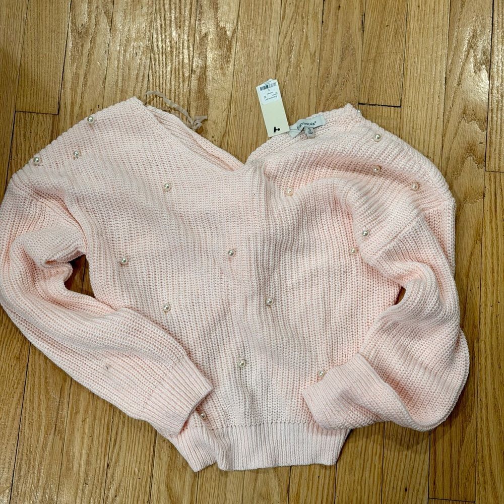 Francesca's Collections Soft Pink Turtleneck Sweater